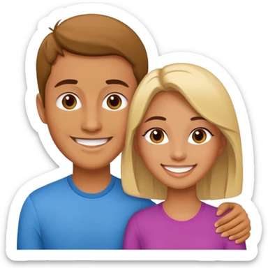 Nic and Olandria from Love Island USA sticker