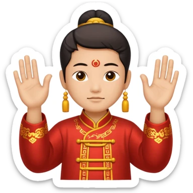 Chinese gong shou li sticker