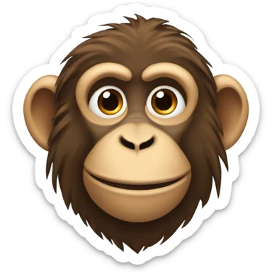 monkey with a nametag that says "finn" sticker