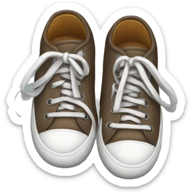 Untied shoes sticker