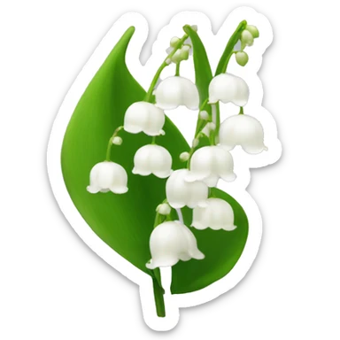 lily of the valley sticker
