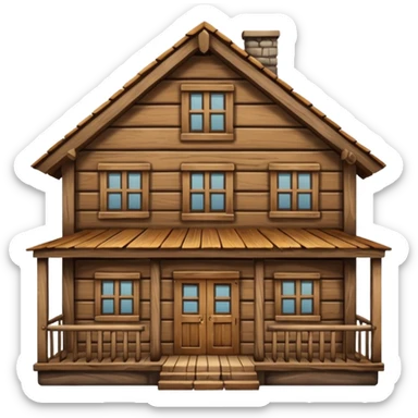 a building that says INN sticker