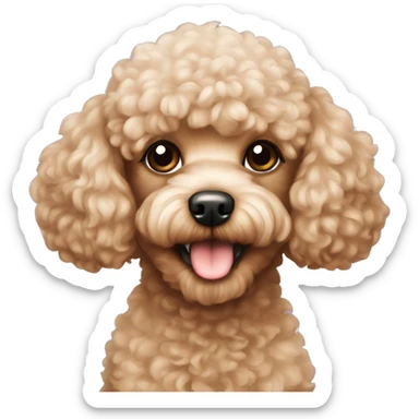 Toy poodle  sticker