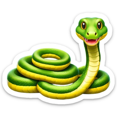 Snake with legs sticker