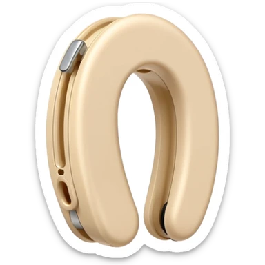 Pale beige Hearing aid sticker