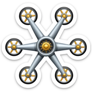 generate airplane landing gear sticker