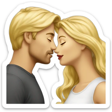 blond-hair-woman-and-blond-hair-man-kisses sticker