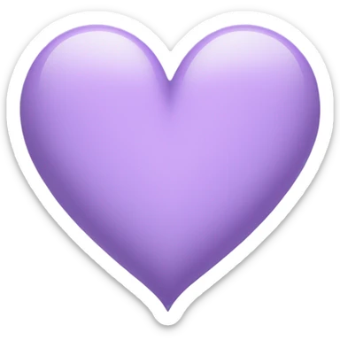 Light Purple Heart sticker