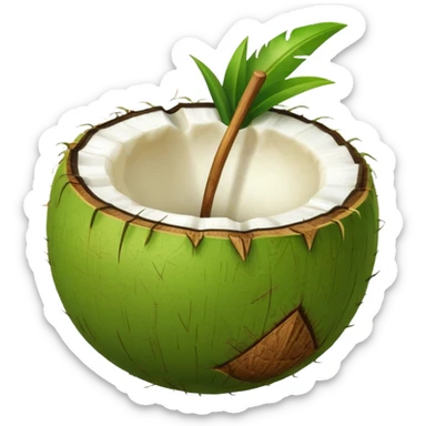 GREEN Tender Coconut sticker