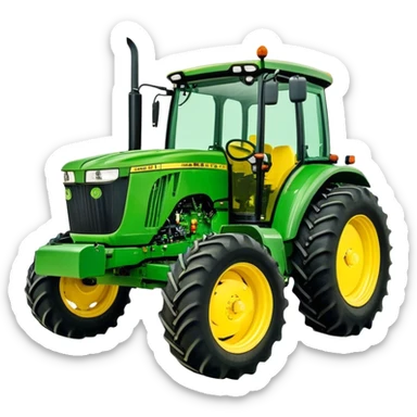Tractor - John Deere 5055E (Model Year: 2021) (Iconic colour: Green with yellow) sticker