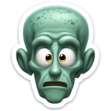 squidward Baldur Gate 3 sticker