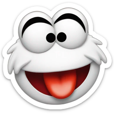 Elmo poking his tongue sticker