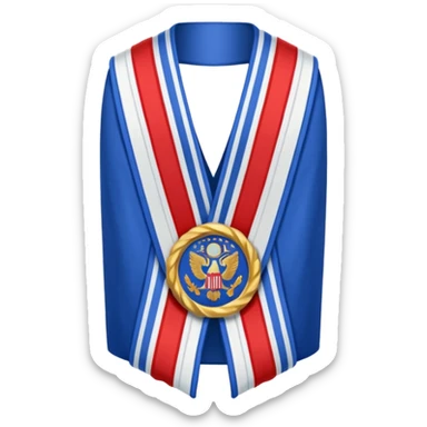 the mayor’s sash (with the color of french flag) sticker