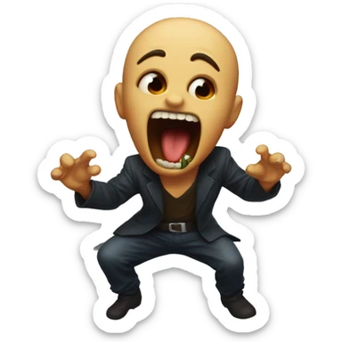 Diablo sacando la lengua  sticker