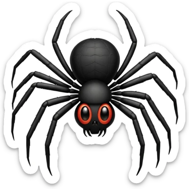 Hungry hungry spider  sticker