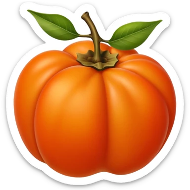 persimmon fruit sticker