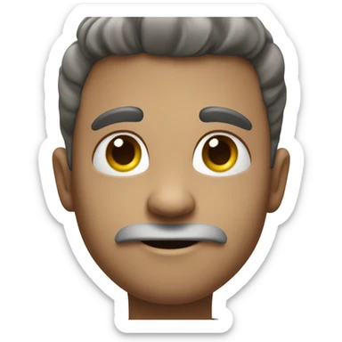 smirk mischievous look to side sticker