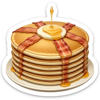 pancakes with meat sticker