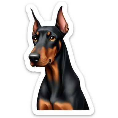 Doberman sticker