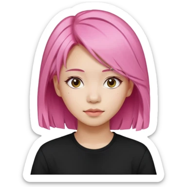 nam, tóc hồng, 20 tuổi  sticker