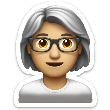 una persona programando en Mac sticker