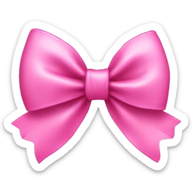 pink bow sticker