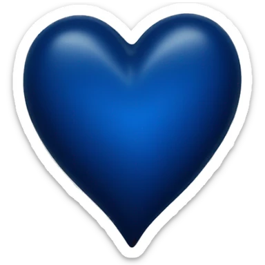 dark blue heart sticker