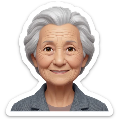 oldest lady sticker