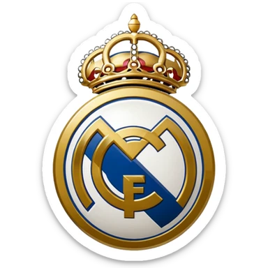 I want an emoji of real madrid logo of football and it should look realistic sticker