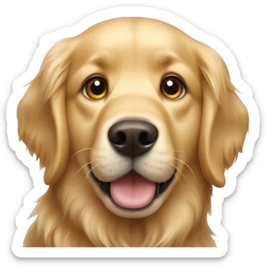Golden retriever dog sticker