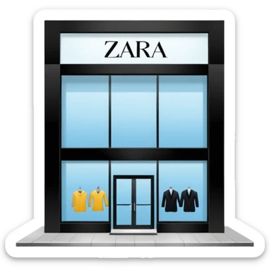 Zara store sticker