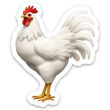 Chicken with four legs  sticker