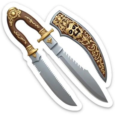 machete barong style  sticker