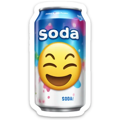 Can of soda sticker
