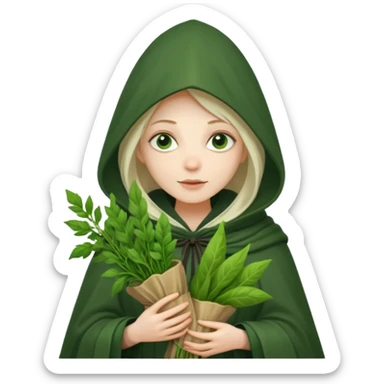 Herbal witch sticker
