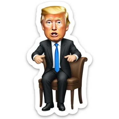 elon musk proposing to donald trump sticker