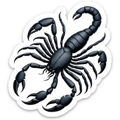 Scorpion zodiac sign, on the hand. sticker