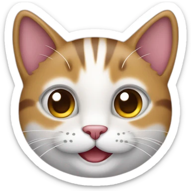 gato de óculos com sorriso sticker
