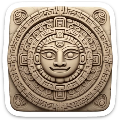 Mayan calendar sticker