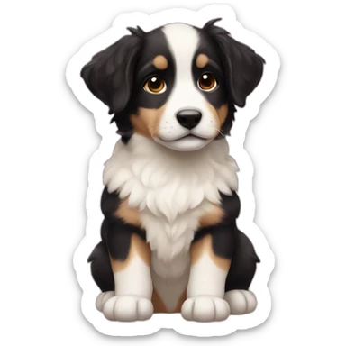 brie shepherd puppy sticker