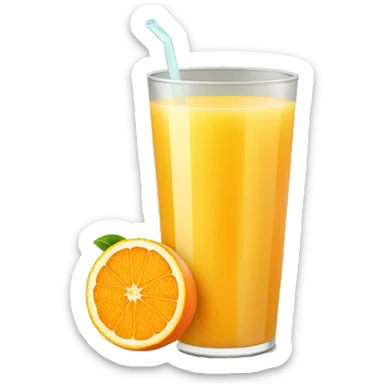 Orange juice sticker