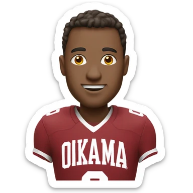 university of Oklahoma fan sticker