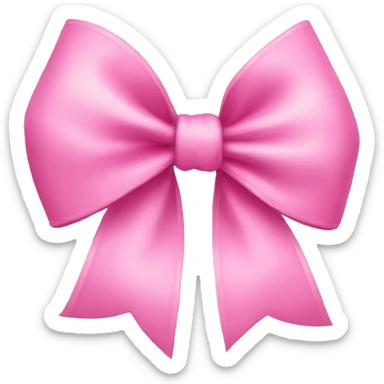 Pink bow  sticker