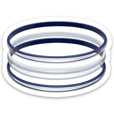 Clear  Slim Glass Bangles set sticker