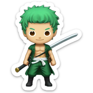 One piece roronoa zoro sticker