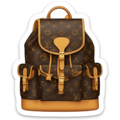 monogram lv backpack sticker