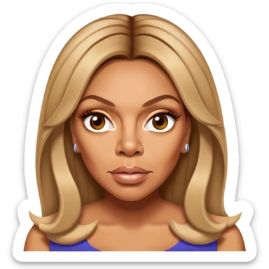 Wendy Williams rolling eyes sticker