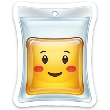 gelatine sachet sticker