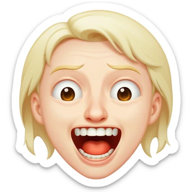 maniacal cackling haha laughing crying tears sticker