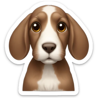 brown-dot-lop-ear-bunney sticker